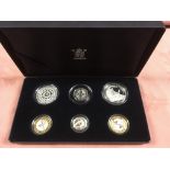 GB COINS: 2007 FAMILY SILVER 6 COIN COLL