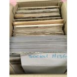 BOX OF SOCIAL HISTORY POSTCARDS, RP's WI