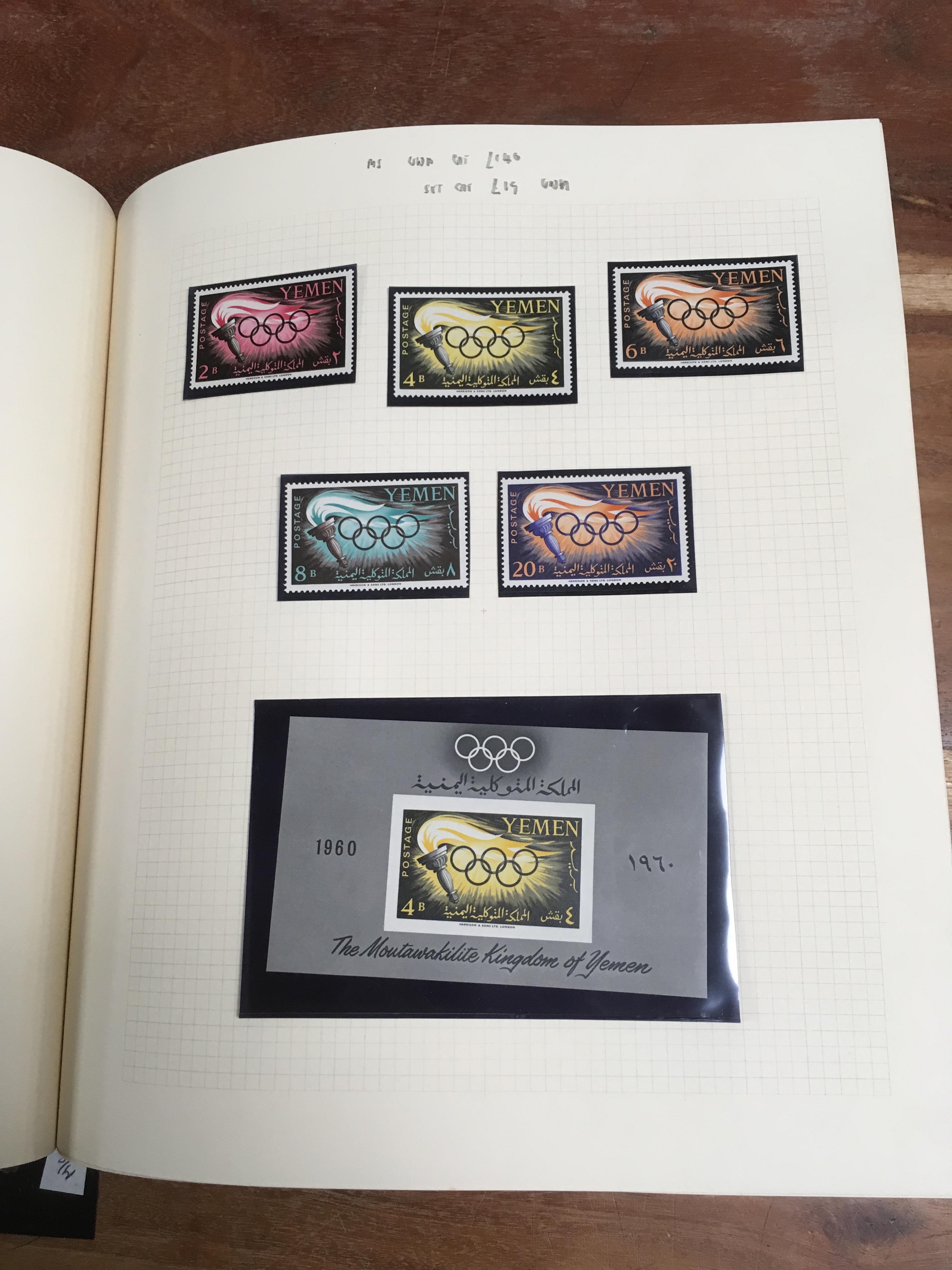 ALBUM WITH A COLLECTION FOREIGN OLYMPIC
