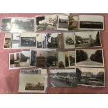 MIXED UK TOPO POSTCARDS, MANY RP, SOMERS