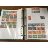 BOX WITH COUNTRIES A - N IN SIX BINDERS,