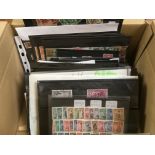 SMALL BOX FOREIGN ON STOCKCARDS, VARIED