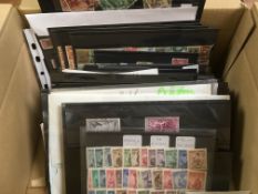 SMALL BOX FOREIGN ON STOCKCARDS, VARIED