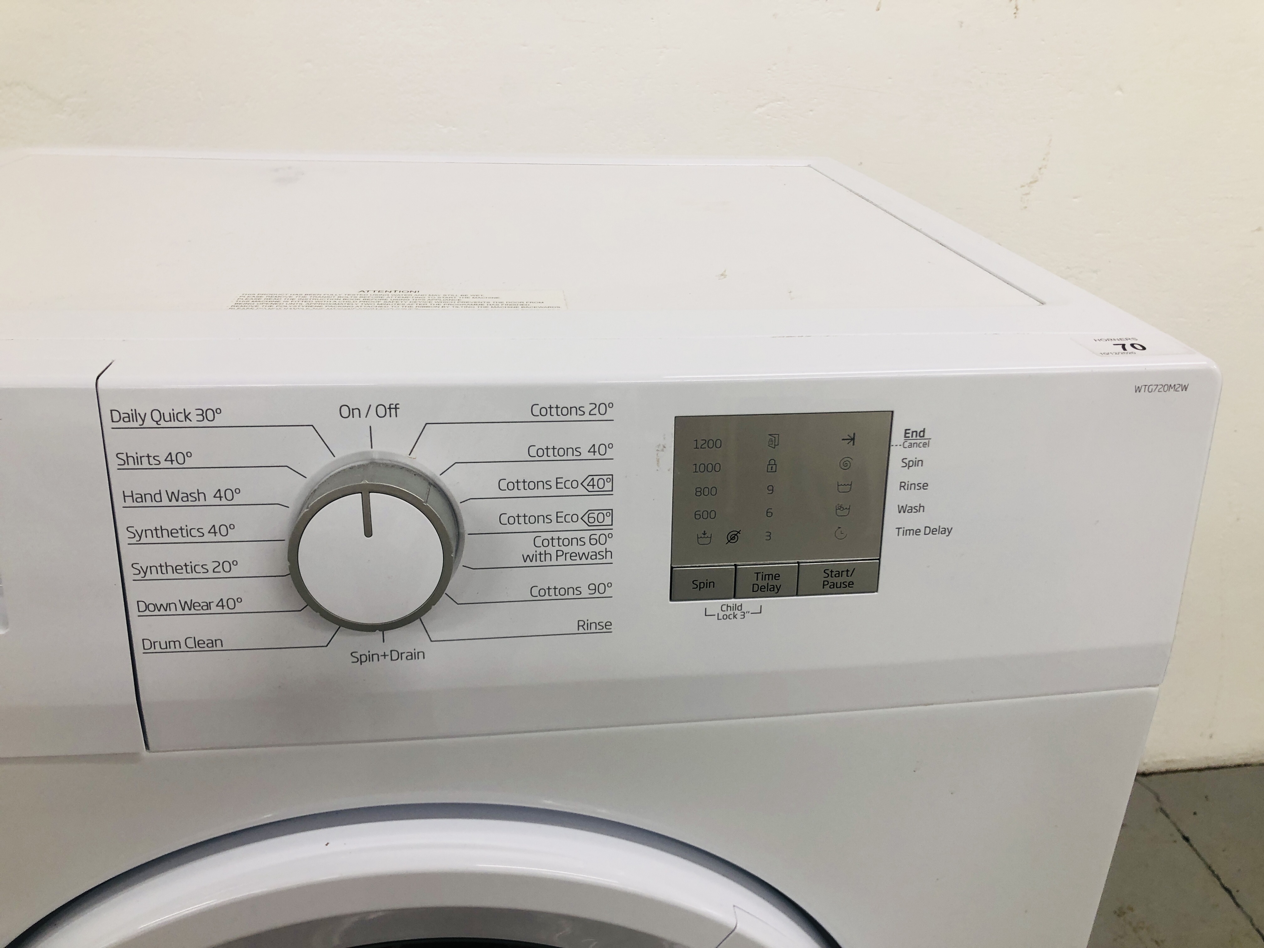 A JOHN LEWIS CONDENSER TUMBLE DRYER MODEL JLTDc09 - SOLD AS SEEN - Image 8 of 9