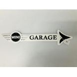 MINI GARAGE ARROW SIGN (R)