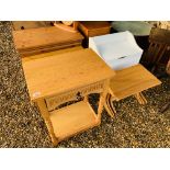 HONEY PINE 2 DRAWER CHEST, HONEY PINE 3 DRAWER BEDSIDE CHEST, SMALL PINE BLANKET BOX,