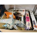 QUANTITY OF "AIRFIX" TO INCLUDE MILITARY PLANES (SOME BOXED PART SET & SOME LOOSE) ETC.