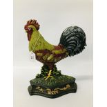 COCKEREL DOORSTOP (R)