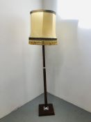 A DECO STYLE LAMP STANDARD (A/F SHADE) - SOLD AS SEEN