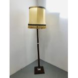 A DECO STYLE LAMP STANDARD (A/F SHADE) - SOLD AS SEEN