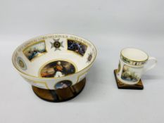 A ROYAL WORCESTER REMEMBER NELSON COLLECTION "THE TRAFALGAR BOWL" LTD EDITION NO.