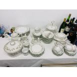 APPROX 61 PIECES OF JOHNSON BROS "ETERNAL BEAU" TABLEWARE,
