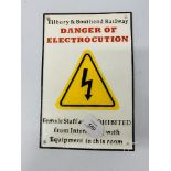 ELECTROCUTION RAILWAY SIGN (R)