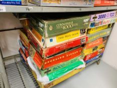 QUANTITY OF BOXED PUZZLES - VARIOUS SIZES & SUBJECTS