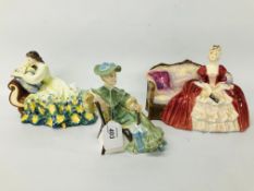 3 X ROYAL DOULTON FIGURINES TO INCLUDE ASCOT HN 2356,
