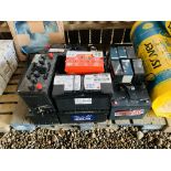 27 x VARIOUS LEAD ACID BATTERIES (SOLD FOR RECYCLING)