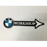 BMW WORKSHOP ARROW PLAQUE (R)