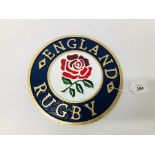 ENGLAND RUGBY PLAQUE (R)