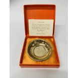 SILVER JUBILEE DISH IN ORIGINAL FITTED BOX