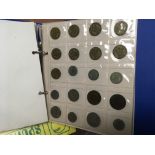 PLASTIC TUB OF MIXED COLLECTABLE'S, PHOTOGRAPHS, ALBUM OF COINS WITH A FEW SILVER,