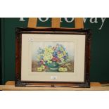 Marion Broom (1878-1962) RWS A still life of a vase of flowers watercolour, signed 19 x 26cm