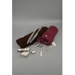 A Harlequin set of rat-tail flatware comprising of 3 tablespoons, 7 table forks, 7 dessert forks,