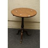 A George III mahogany tripod table