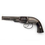 PETTENGILL, USA A RARE .34 PERCUSSION HAMMERLESS REVOLVER, MODEL 'NAVY or BELT REVOLVER', serial no.