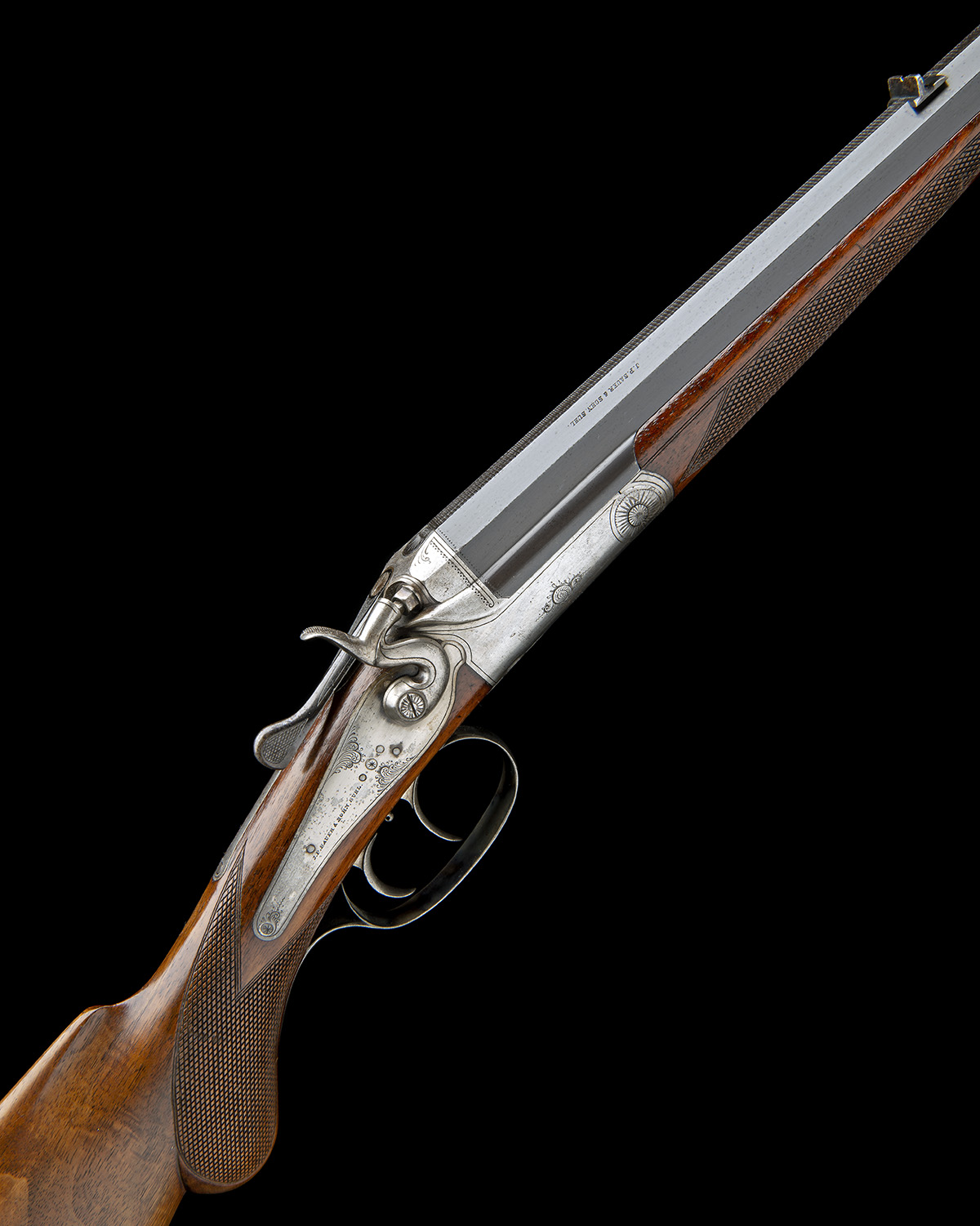 J.P. SAUER & SOHN (SUHL) AN 11,5X60R SINGLE-BARRELLED TOPLEVER HAMMER RIFLE, serial no. 51744,