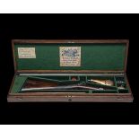 B. WOODWARD, BIRMINGHAM A CASED 40-BORE PERCUSSION SINGLE-BARRELLED PARK-RIFLE, no visible serial