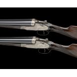 LAZARO ARRIZABALAGA A PAIR OF 12-BORE SELF-OPENING HAND-DETACHABLE SIDELOCK EJECTOR PIGEON GUNS,