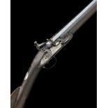 THWAITS, BATH A 12-BORE FLINTLOCK SINGLE-BARRELLED SPORTING-GUN, no visible serial number, circa