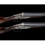 BOSS & CO. A RARE MATCHED PAIR OF 12-BORE ROUNDED-BAR EASY-OPENING SIDELEVER SIDELOCK EJECTORS,