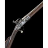 EX W. KEITH NEAL: G: HERIOT, EDINBURGH A MAGNIFICENT 16-BORE FLINTLOCK SPORTING-RIFLE WITH GILT