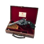 WILKINSON SWORD, LONDON A CASED .450/.455 SIX-SHOT REVOLVER, MODEL '1905 WILKINSON-WEBLEY', serial