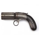 J.R. COOPER, BIRMINGHAM AN 80-BORE PERCUSSION SELF-COCKING PEPPERBOX REVOLVER, MODEL 'COOPER'S