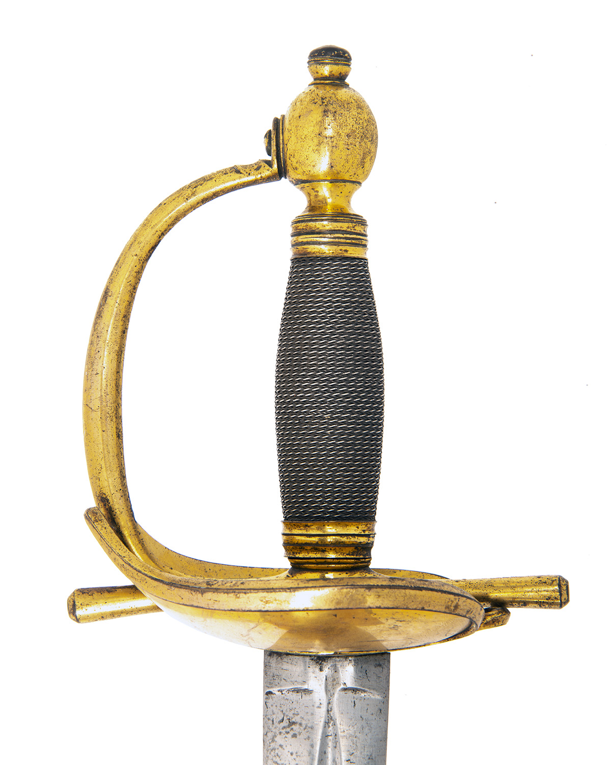 D. EGG, LONDON A GOOD 1796 PATTERN HEAVY CAVALRY OFFICER'S SWORD, with straight 34in. double-edged - Image 3 of 5