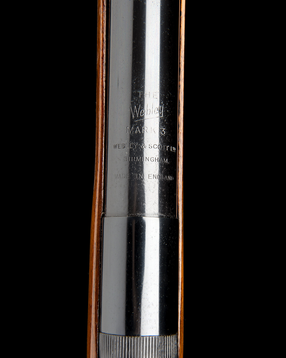 WEBLEY & SCOTT, BIRMINGHAM A RARE .177 UNDER-LEVER AIR-RIFLE, MODEL 'MK3 FIRST PATTERN', serial - Image 4 of 6