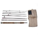 HOUSE OF HARDY A GRAPHITE 'SMUGGLER DE-LUXE' FISHING ROD, 8ft. 3in. seven-piece, one-handed cork