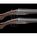 B.E. CHAPLIN A PAIR OF 12-BORE BOXLOCK EJECTORS, serial no. 11614 / 5, 26in. nitro barrels, the ribs