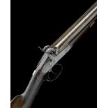 T. FLETCHER, GLOUCESTER A CASED 12-BORE PERCUSSION DOUBLE-BARRELLED SPORTING-GUN, serial no. 311,