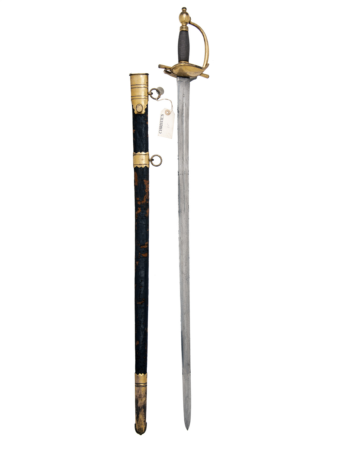 D. EGG, LONDON A GOOD 1796 PATTERN HEAVY CAVALRY OFFICER'S SWORD, with straight 34in. double-edged