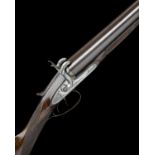 THOMAS HORSLEY A 12-BORE 1863 PATENT PULL-BACK TOPLEVER SNAP-ACTION BAR-IN-WOOD PINFIRE HAMMERGUN,