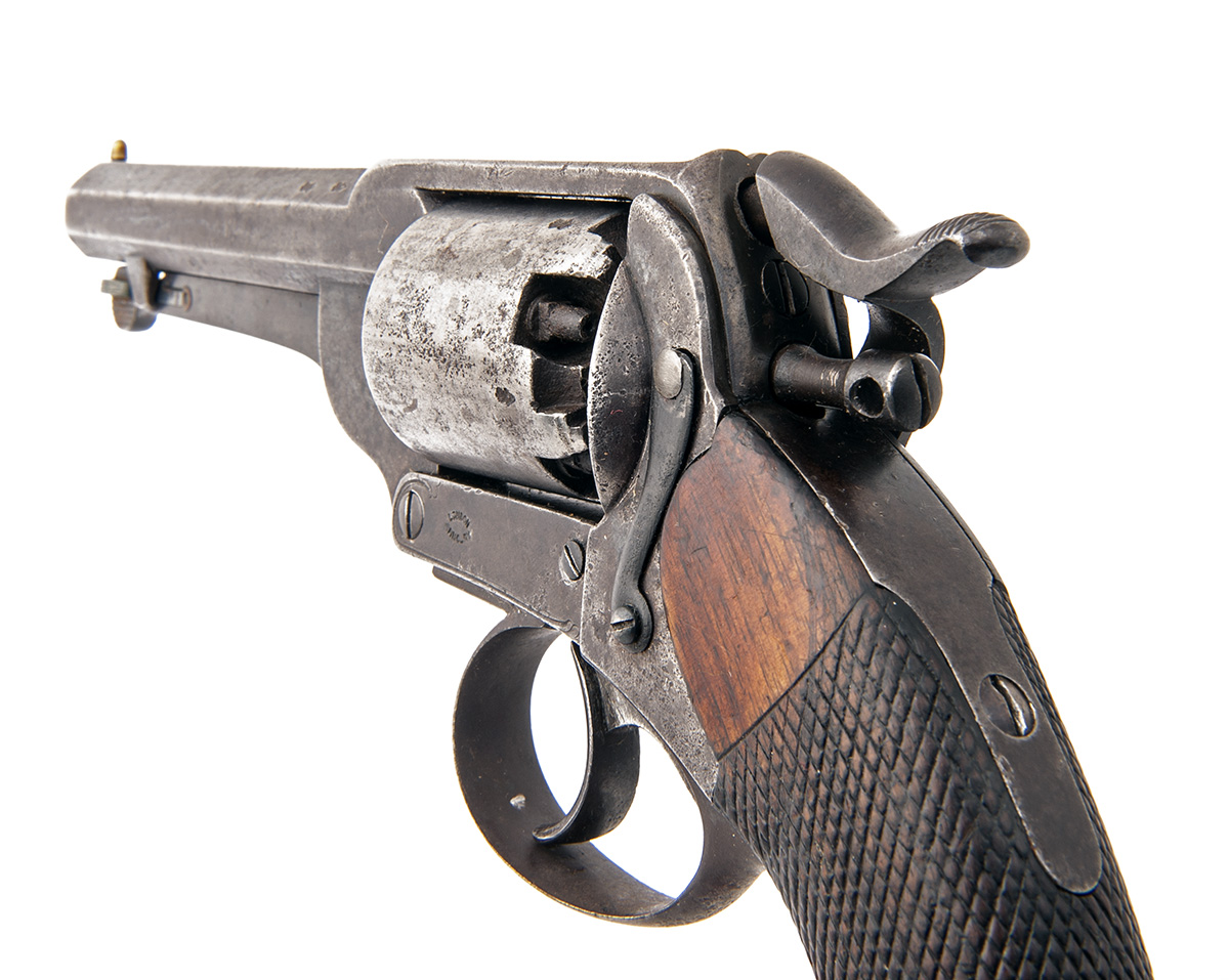 LONDON ARMOURY CO. A 54-BORE PERCUSSION SINGLE-ACTION SIDE-HAMMER REVOLVER, MODEL 'KERR'S PATENT', - Image 3 of 3