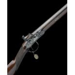 EX W. KEITH NEAL: D. EGG, LONDON AN EXQUISITE .410 FLINTLOCK SINGLE-BARRELLED BIRDING GUN, no