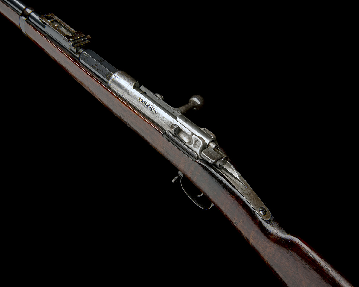 DANZIG ARSENAL, GERMANY AN 11mm (MAUSER COMMISSION) BOLT-ACTION REPEATING RIFLE MODEL 'MAUSER M71/ - Image 3 of 7