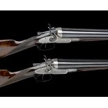W.W. GREENER A COMPOSED PAIR OF 12-BORE 1874 PATENT 'TREBLE WEDGE FAST' TOPLEVER HAMMERGUNS,