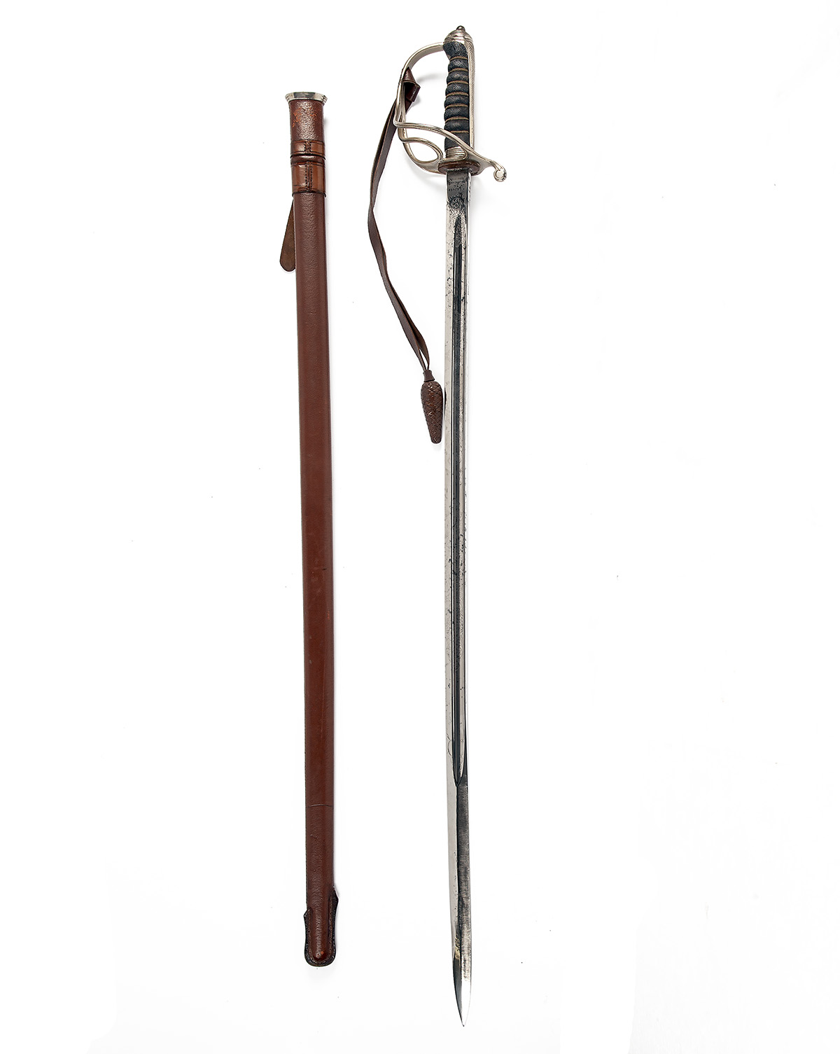 R. GROVES, WOOLWICH A BRITISH 1821 ARTILLERY OFFICER'S SWORD, circa World War One, with slightly