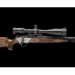 BLASER A COMPREHENSIVE 'R8' STRAIGHT-PULL SPORTING RIFLE OUTFIT WITH INTERCHANGEABLE 9.3X62, .308