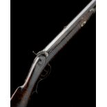 A .50 PERCUSSION SINGLE-SHOT SPORTING-RIFLE, UNSIGNED, MODEL 'AMERICAN PLAINS TYPE', no visible